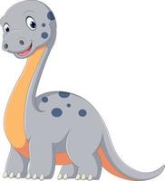 niedlicher Dinosaurier-Diplodocus-Cartoon vektor