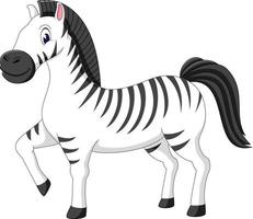 illustration av söt zebra tecknad