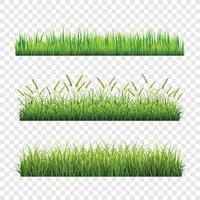 grönt gräs malluppsättning vektor