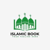 islamisk bok logotyp vektor formgivningsmall, islamisk kunskap logotyp element