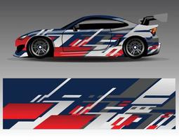 grafisk abstrakt stripe racing bakgrund kit designs för wrap fordon race bil rally äventyr vektor