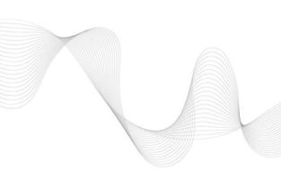 abstrakte Schallwellenlinie Hintergrund vektor