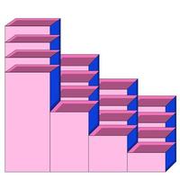 weiches Balkendiagrammmuster vektor