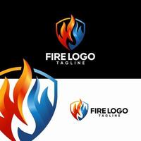 Feuerflamme Logo Vektor Vorlage