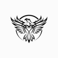 tribal eagle tatuering vektor illustration eagle stock vektor