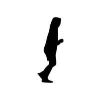 Silhouette laufender Menschen vektor