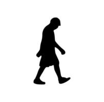 Silhouette laufender Menschen vektor