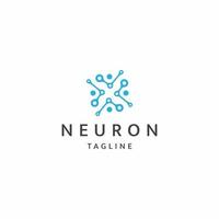 neuro logotyp ikon formgivningsmall platt vektor
