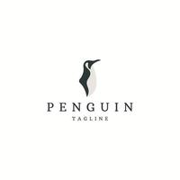 pingvin djur logotyp ikon designmall platt vektorillustration vektor