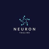 flacher Vektor der Neuro-Logo-Icon-Design-Vorlage