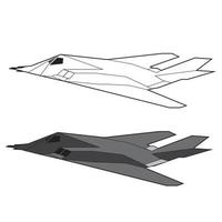 f117 nighthawk stealth flygplan vektor design