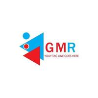 gmr brief logo kreatives design mit vektorgrafik vektor