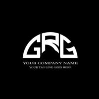 grg Brief Logo kreatives Design mit Vektorgrafik vektor