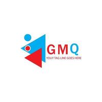 gmq brev logotyp kreativ design med vektorgrafik vektor