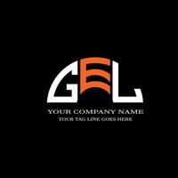 gel brief logo kreatives design mit vektorgrafik vektor