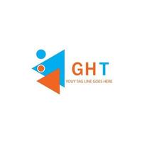 ght brev logotyp kreativ design med vektorgrafik vektor