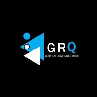 grq Brief Logo kreatives Design mit Vektorgrafik vektor