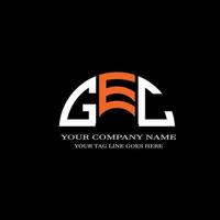 gec brev logotyp kreativ design med vektorgrafik vektor
