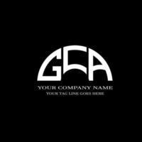 gca brev logotyp kreativ design med vektorgrafik vektor