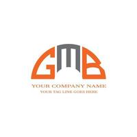 gmb letter logotyp kreativ design med vektorgrafik vektor