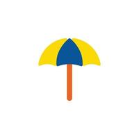 Regenschirm-Karikatur. Regenschirm-Symbol vektor