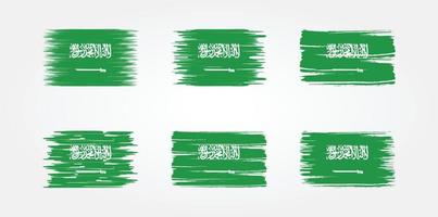 saudi-arabische flaggensammlung. Nationalflagge vektor