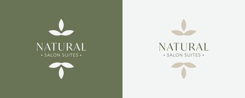 naturliga salong sviter vektor ikon illustration. emblem logotyp. symbol för kosmetika, smycken, skönhetsprodukter och hantverk, tatueringsstudior. naturlig logotypdesign
