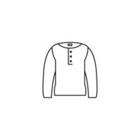 Mode-Sweatshirt-Stoff für Männer-Symbol vektor