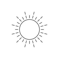 Sonnenlicht-Vorhersage-Wetter-Symbol vektor