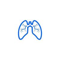 Symbolvektor für die menschliche Lunge vektor