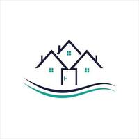 modernes Haus, Immobilien-Logo-Symbol. vektor