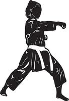Karate-Logo-Vektor-Illustration vektor