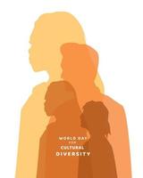 Welttag der kulturellen Vielfalt vektor
