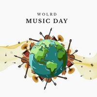 World Music Day vektorillustration vektor