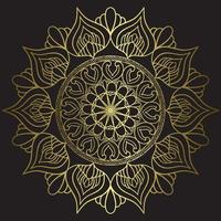 etnisk meditation slappna av mandala konstdesign för mallbakgrund vektor