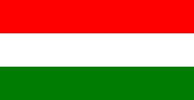 färg isolerade vektor illustration flagga Ungern