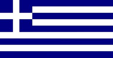 färg isolerade vektor illustration flagga Grekland
