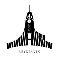 europeiska huvudstäder, reykjavik city vektor