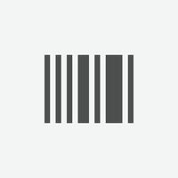 Barcode-Symbolvektor. isoliertes Code-Icon-Vektordesign. vektor