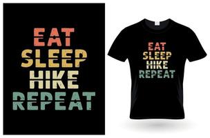 Camping-Typografie-T-Shirt-Design-Vorlage vektor