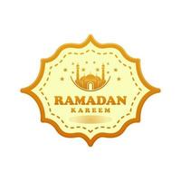 ramadhan logotyp, enkel logotyp vektor