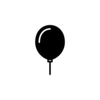 ballong solid line icon designkoncept för webb och ui, enkel ikon som passar för alla ändamål. vektor