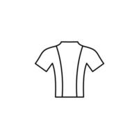 skjorta, mode, polo, kläder tunn linje ikon vektor illustration logotyp mall. lämplig för många ändamål.