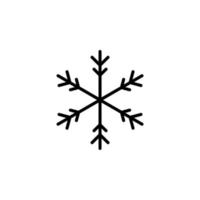 Winter, Schneefall, Schnee, Schneeflocke durchgezogene Linie Symbol Vektor Illustration Logo Vorlage. für viele Zwecke geeignet.