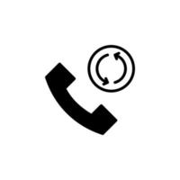 anruf, zentrum, telefon durchgezogene linie symbol vektor illustration logo vorlage. für viele Zwecke geeignet.