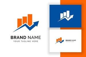 Logo-Vorlage für Unternehmensfinanzierung und Marketing. Business-Logo-Design-Vorlage vektor