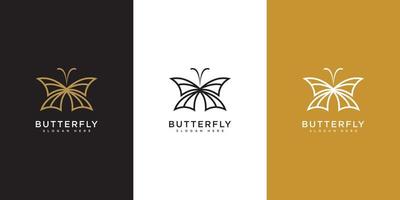 schmetterling tier logo design vektor