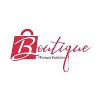 boutique logotyp design vektor mall