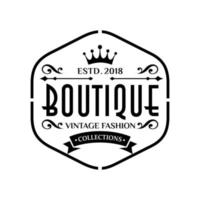 boutique logotyp design vektor mall