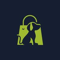 Hund Tier Haustier Logo Vektor Illustration
